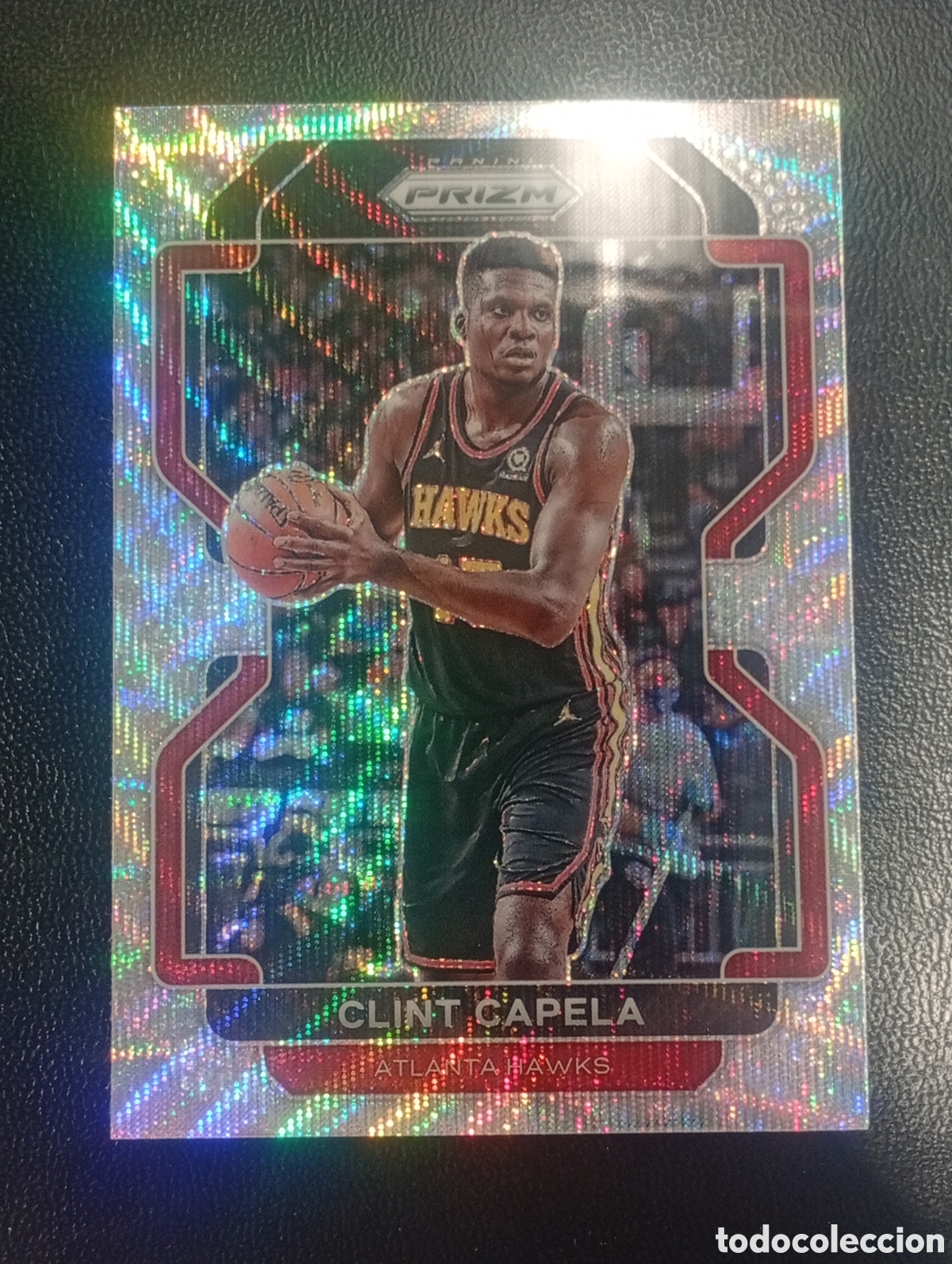 Coleccionismo deportivo: 187 paralela prizm CLINT CAPELA ATLANTA HAWKS NBA 2021 2022 21 22 PANINI BASKETBALL BASKET CARD