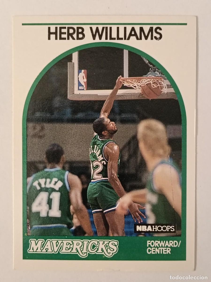 Colecionismo desportivo: #131 HERB WILLIAMS (DALLAS MAVERICKS) CARD 89/90 NBA HOOPS