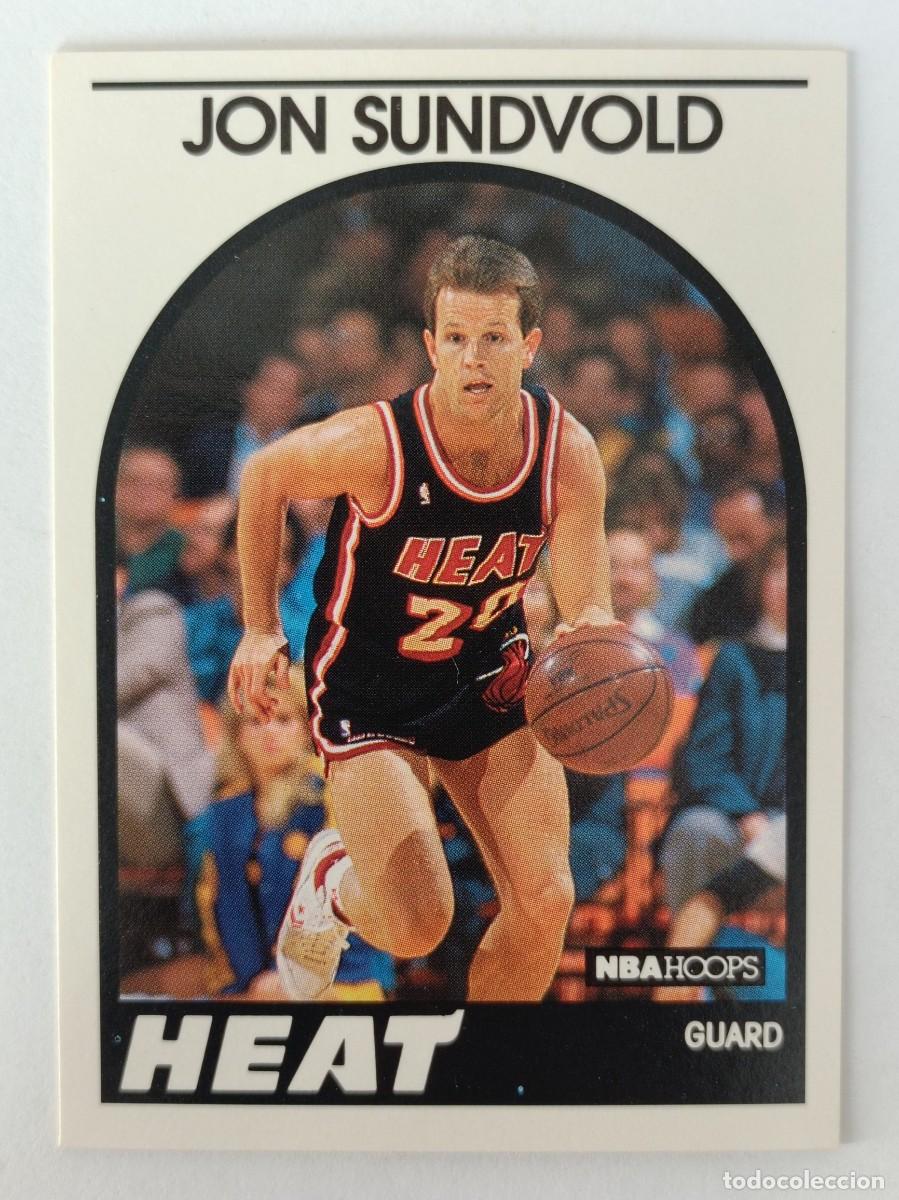 Coleccionismo deportivo: #175 JON SUNDVOLD (MIAMI HEAT) CARD 89/90 NBA HOOPS