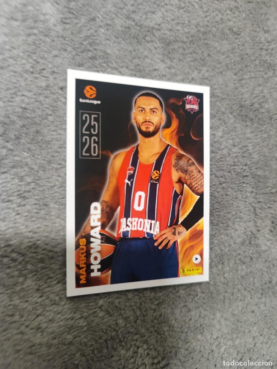 Coleccionismo deportivo: 6 MARKUS HOWARD (BASKONIA VITORIA) EUROLEAGUE 2025 2026 KEY PLAYERS PANINI EUROLIGA 25 26 BALONCESTO