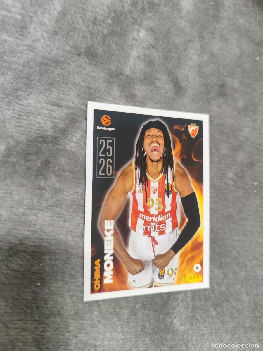 Coleccionismo deportivo: 7 CHIMA MONEKE (CRVENA ZVEZDA MERIDIANBET BELGRADE) EUROLEAGUE 2025 2026 KEY PLAYERS PANINI EUROLIGA
