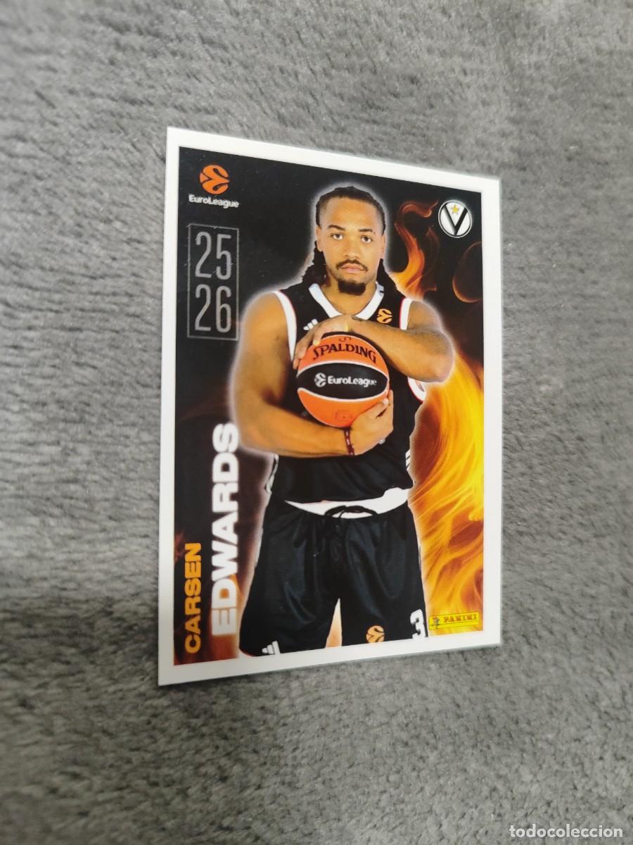 Colecionismo desportivo: 22 CARSEN EDWARDS (VIRTUS BOLOGNA) EUROLEAGUE 2025 2026 KEY PLAYERS PANINI EUROLIGA 25 26 BALONCESTO