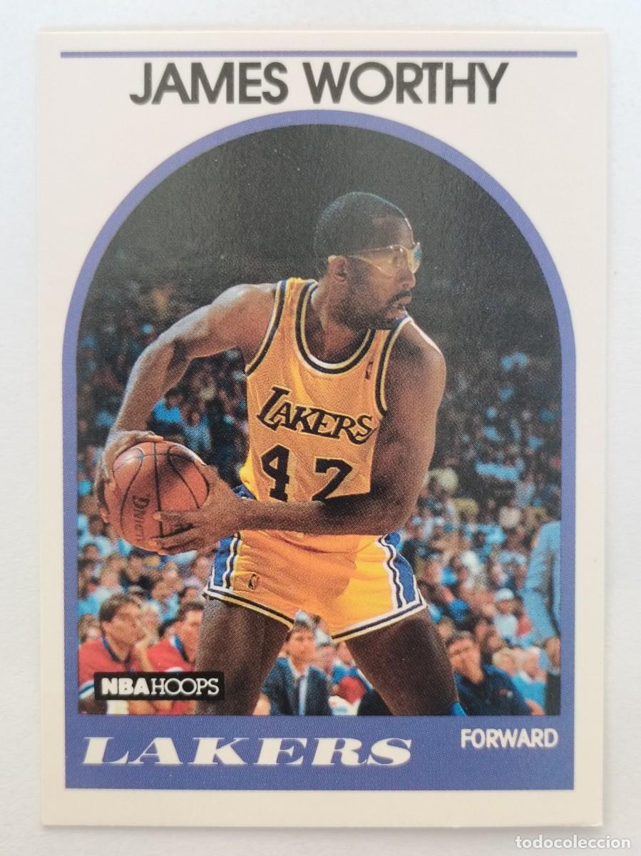 Coleccionismo deportivo: #210 JAMES WORTHY (LOS ANGELES LAKERS) CARD 89/90 NBA HOOPS