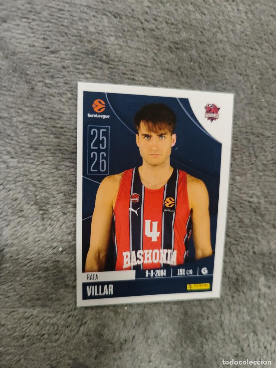 Coleccionismo deportivo: 83 RAFA VILLAR EUROLEAGUE 2025 2026 BASKONIA VITORIA PANINI EUROLIGA 25 26 BALONCESTO