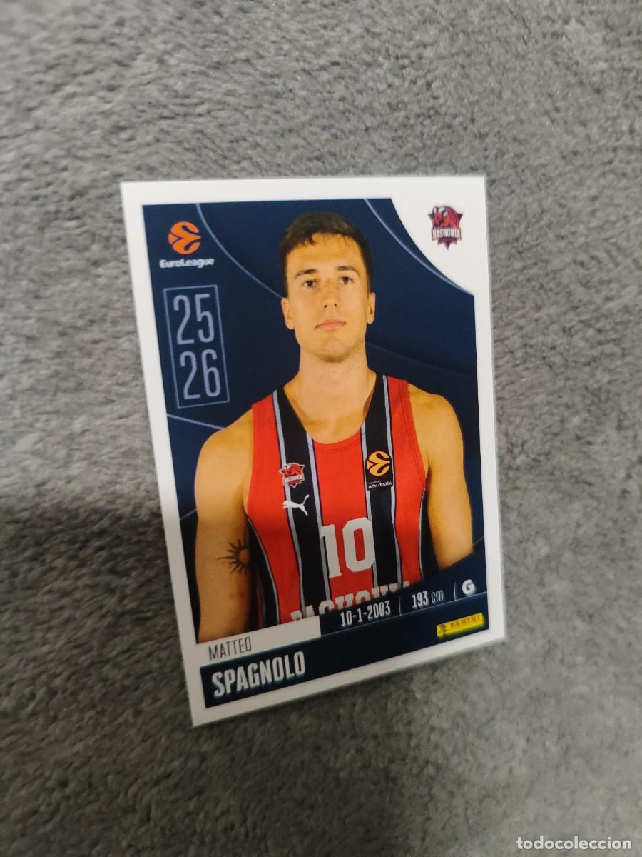 Coleccionismo deportivo: 84 MATTEO SPAGNOLO EUROLEAGUE 2025 2026 BASKONIA VITORIA PANINI EUROLIGA 25 26 BALONCESTO