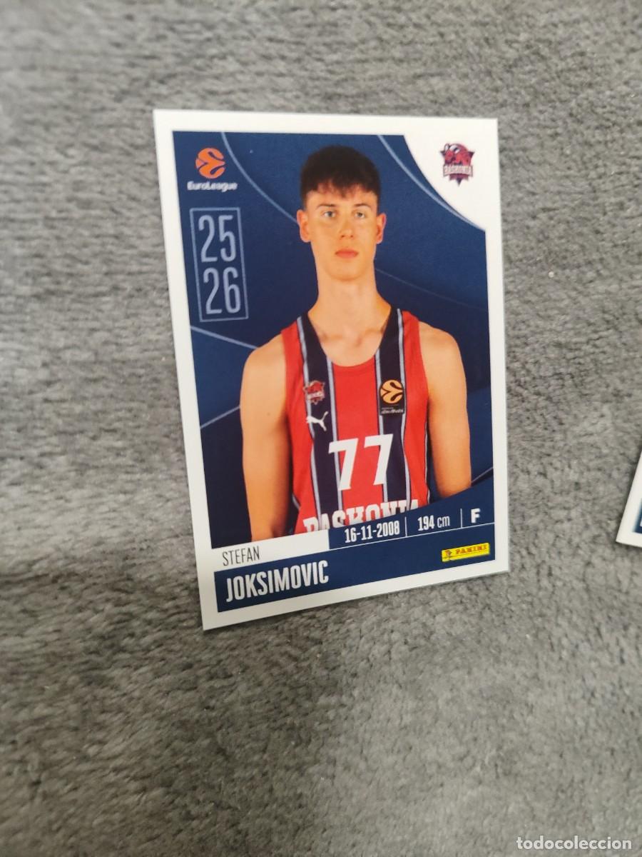 Sports collectibles: 91 STEFAN JOKSIMOVIC EUROLEAGUE 2025 2026 BASKONIA VITORIA PANINI EUROLIGA 25 26 BALONCESTO
