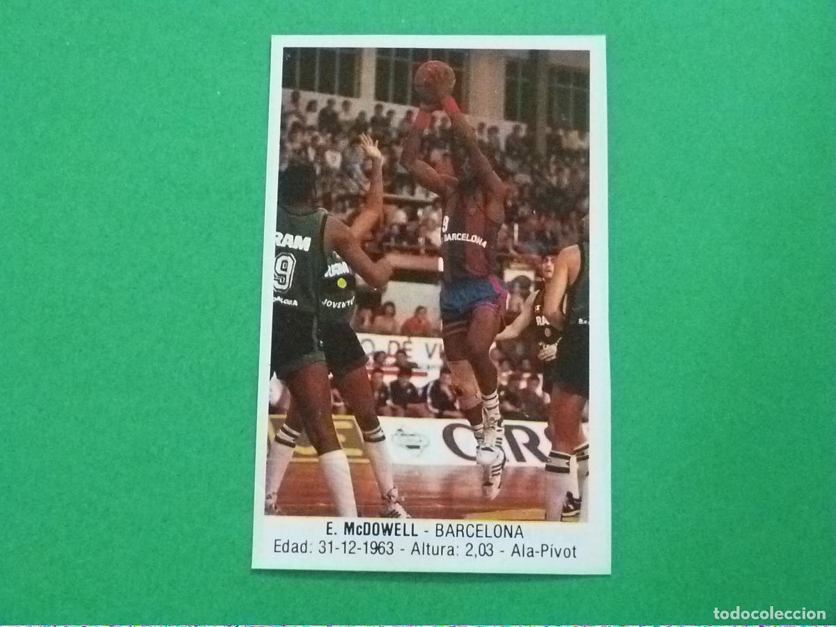 Collezionismo sportivo: CROMO BALONCESTO E. MCDOWELL F.C. BARCELONA RECORTADO N&ordm; 12 LIGA BALONCESTO 88 J.MERCHANTE