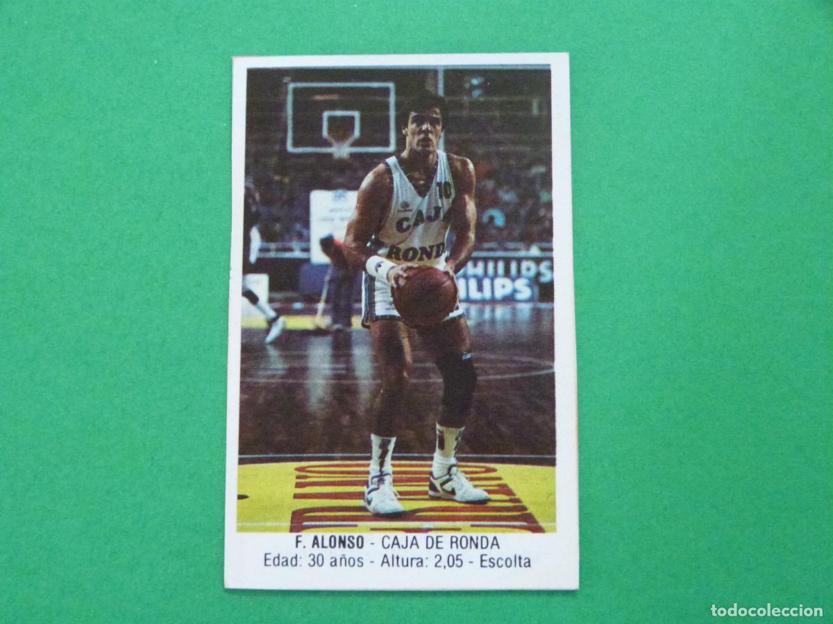 Coleccionismo deportivo: CROMO BALONCESTO F. ALONSO CAJA DE RONDA RECORTADO N&ordm; 49 LIGA BALONCESTO 88 J.MERCHANTE