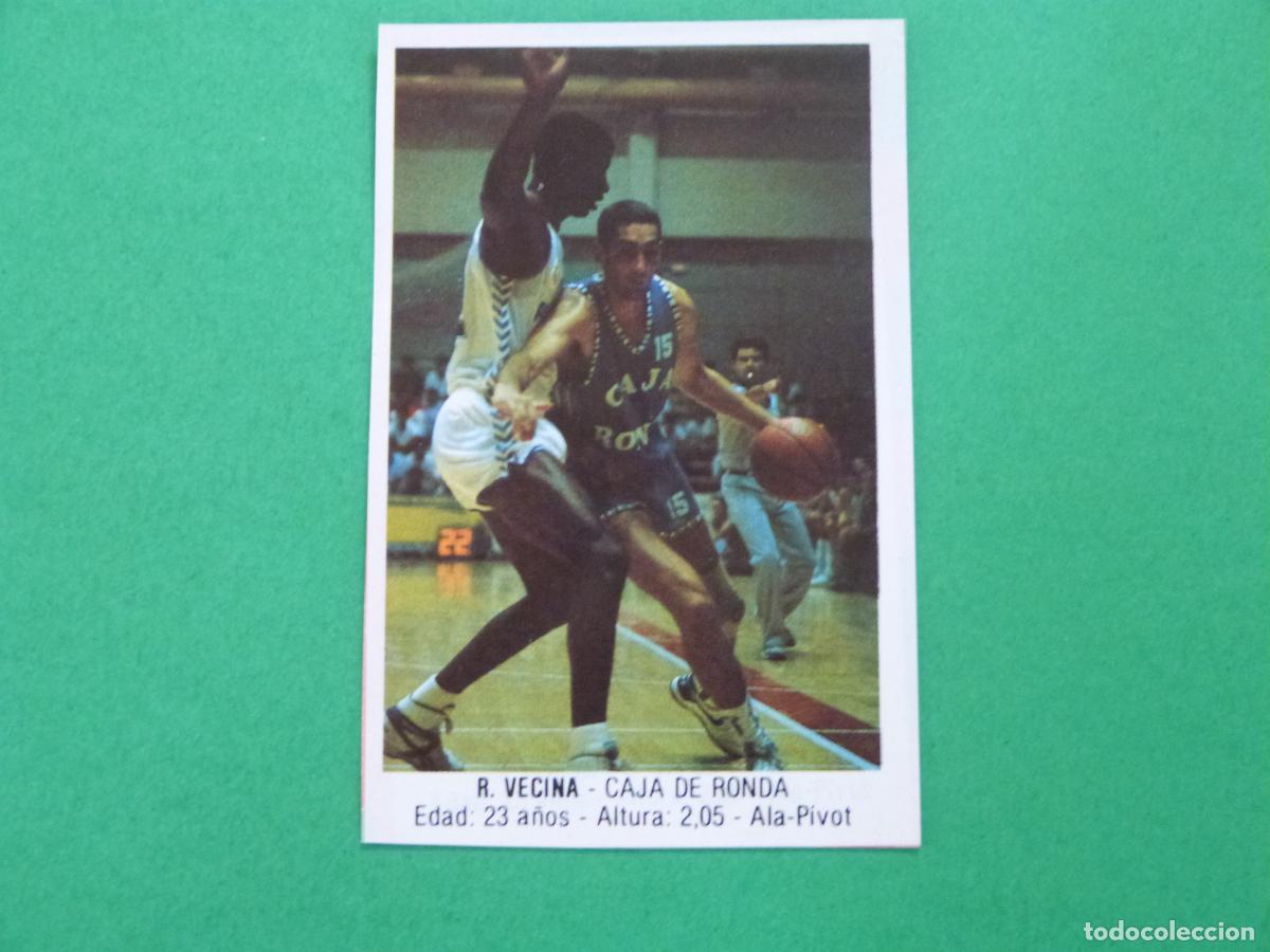 Coleccionismo deportivo: CROMO BALONCESTO R. VECINA CAJA DE RONDA RECORTADO N&ordm; 46 LIGA BALONCESTO 88 J.MERCHANTE