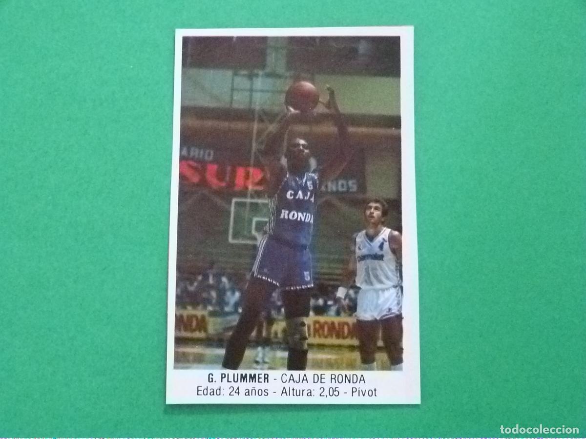 Coleccionismo deportivo: CROMO BALONCESTO G. PLUMMER CAJA DE RONDA RECORTADO N&ordm; 47 LIGA BALONCESTO 88 J.MERCHANTE