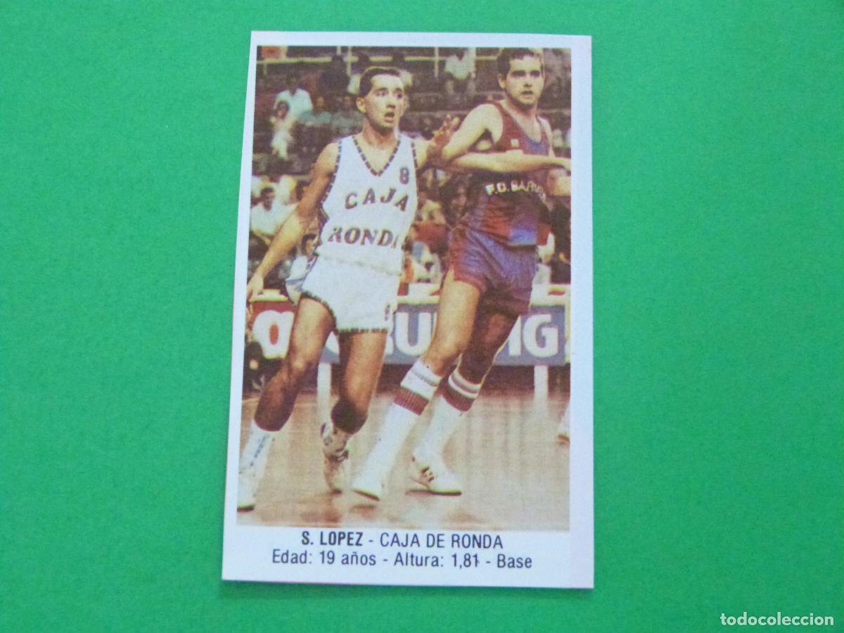 Coleccionismo deportivo: CROMO BALONCESTO S. LOPEZ CAJA DE RONDA RECORTADO N&ordm; 43 LIGA BALONCESTO 88 J.MERCHANTE