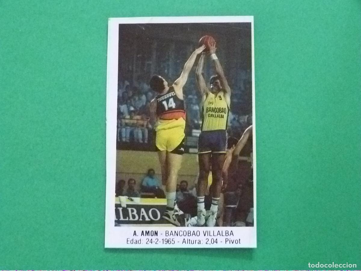 Coleccionismo deportivo: CROMO BALONCESTO A. AMON BANCOBAO VILLALBA RECORTADO N&ordm; 3 LIGA BALONCESTO 88 J.MERCHANTE