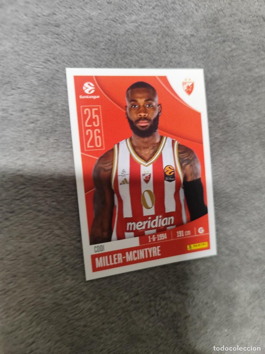 Coleccionismo deportivo: 97 CODI MILLER-MCINTYRE EUROLEAGUE 2025 2026 CRVENA ZVEZDA PANINI EUROLIGA 25 26 BALONCESTO