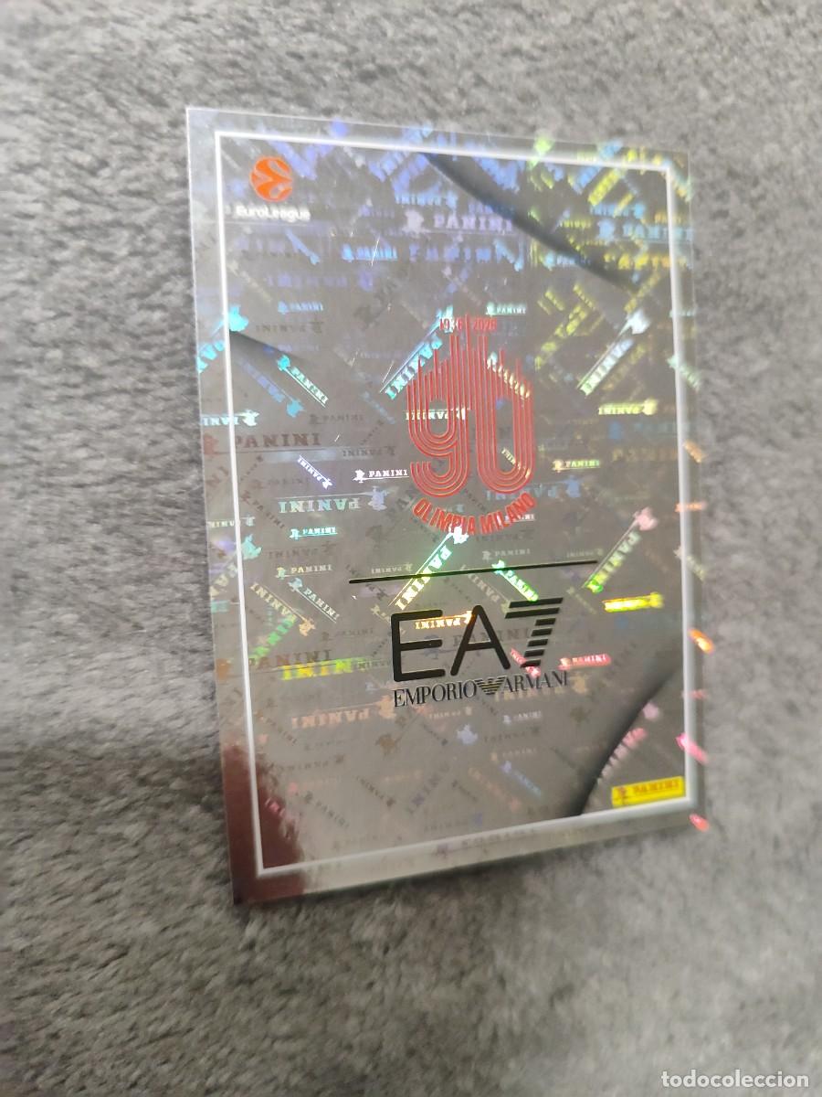 Colecionismo desportivo: 129 TEAM LOGO ESCUDO EUROLEAGUE 2025 2026 EA7 EMPORIO ARMANI MILAN PANINI EUROLIGA 25 26 BALONCESTO