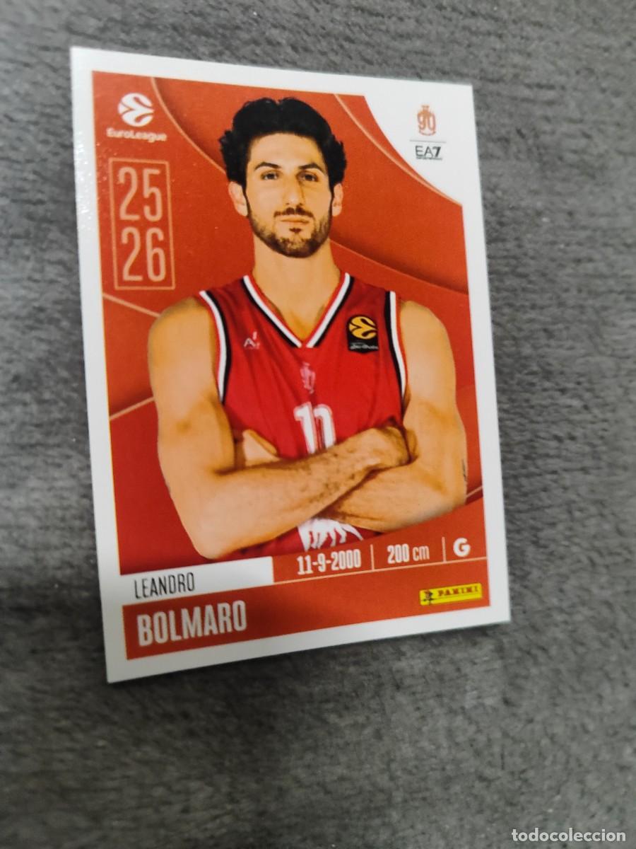Coleccionismo deportivo: 135 LEANDRO BOLMARO EUROLEAGUE 2025 2026 EA7 EMPORIO ARMANI MILAN PANINI EUROLIGA 25 26 BALONCESTO