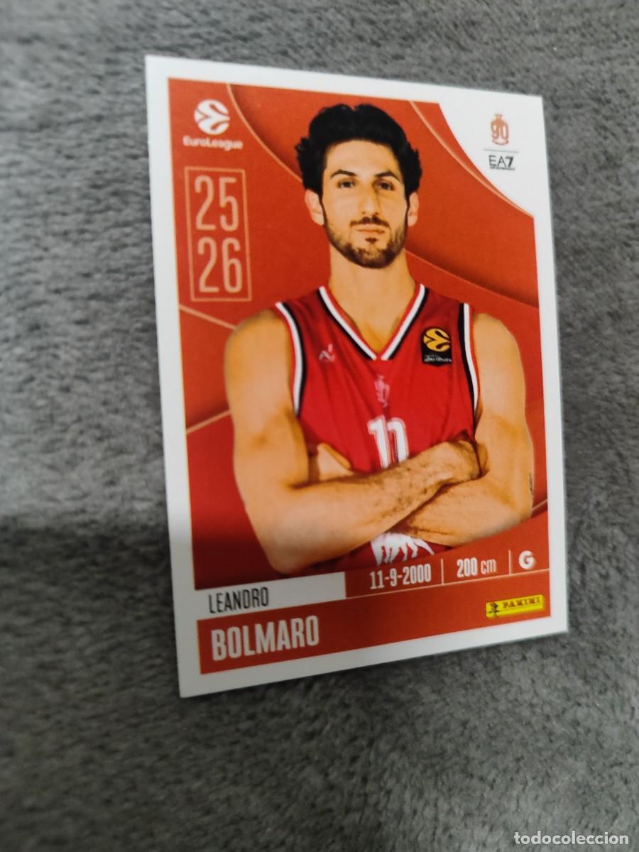 Coleccionismo deportivo: 135 LEANDRO BOLMARO EUROLEAGUE 2025 2026 EA7 EMPORIO ARMANI MILAN PANINI EUROLIGA 25 26 BALONCESTO