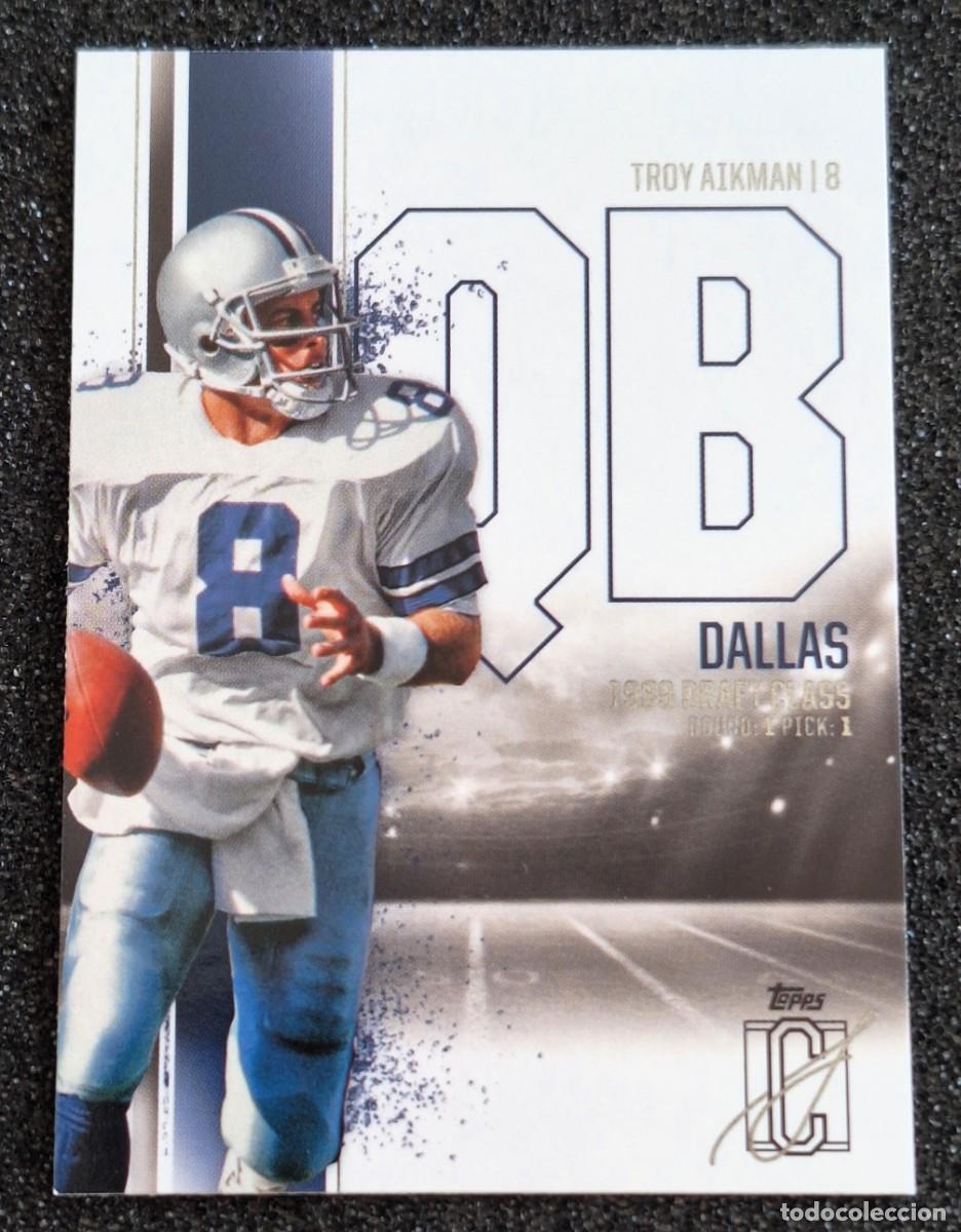 Coleccionismo deportivo: Troy Aikman Dallas Cowboys Topps Football NFL 2025