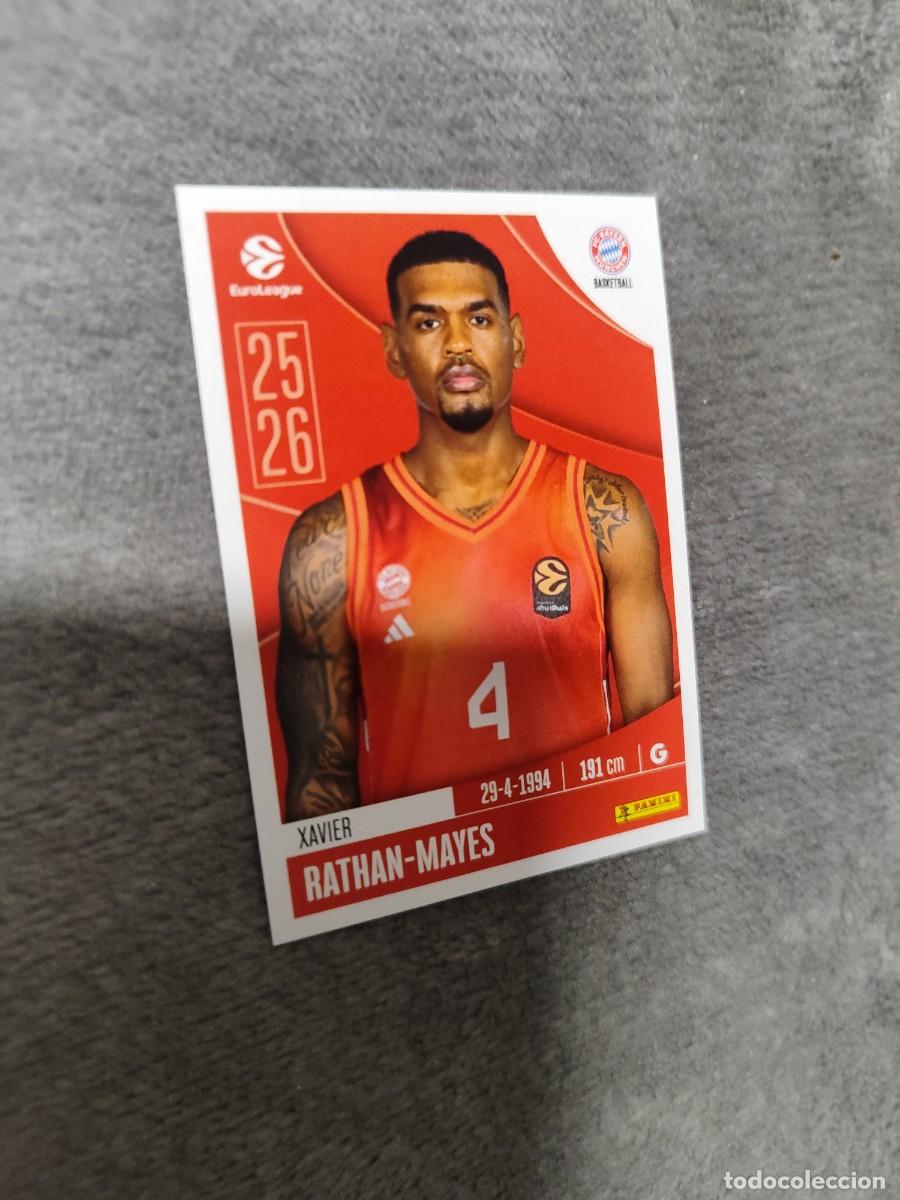 Coleccionismo deportivo: 165 XAVIER RATHAN-MAYES EUROLEAGUE 2025 2026 FC BAYERN MUNICH PANINI EUROLIGA 25 26 BALONCESTO