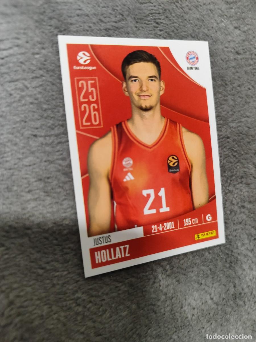 Sports collectibles: 169 JUSTUS HOLLATZ EUROLEAGUE 2025 2026 FC BAYERN MUNICH PANINI EUROLIGA 25 26 BALONCESTO