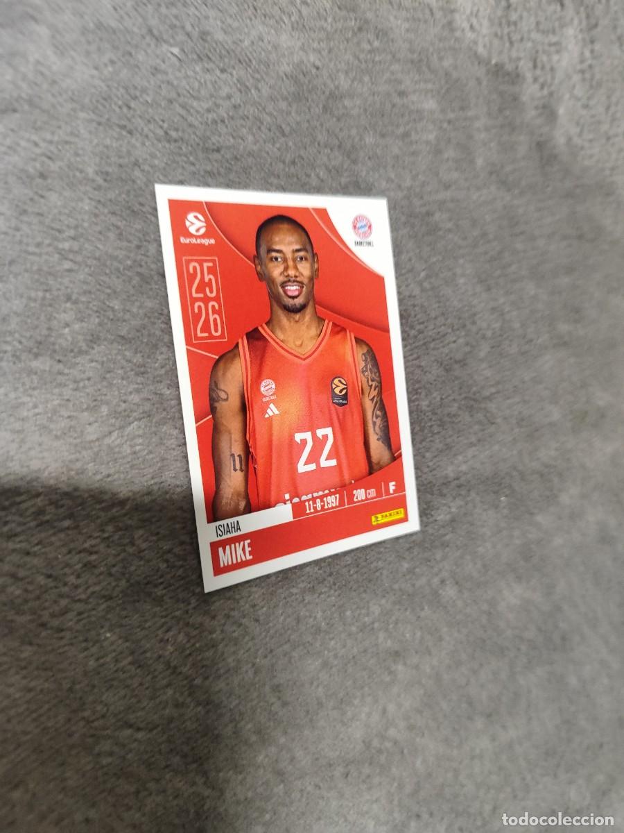 Coleccionismo deportivo: 175 ISIAHA MIKE EUROLEAGUE 2025 2026 FC BAYERN MUNICH PANINI EUROLIGA 25 26 BALONCESTO