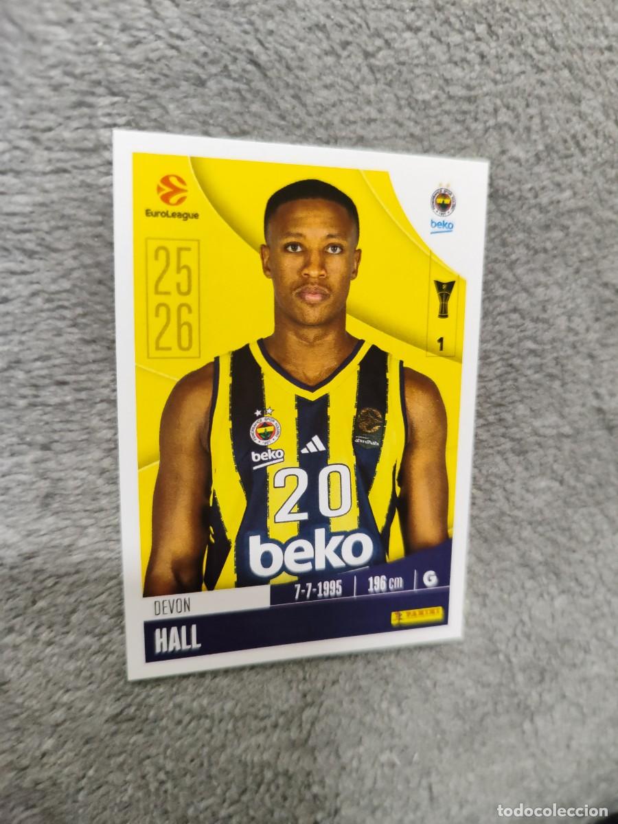 Collectionnisme sportif: 187 DEVON HALL EUROLEAGUE 2025 2026 FENERBAHCE ISTANBUL PANINI EUROLIGA 25 26 BALONCESTO