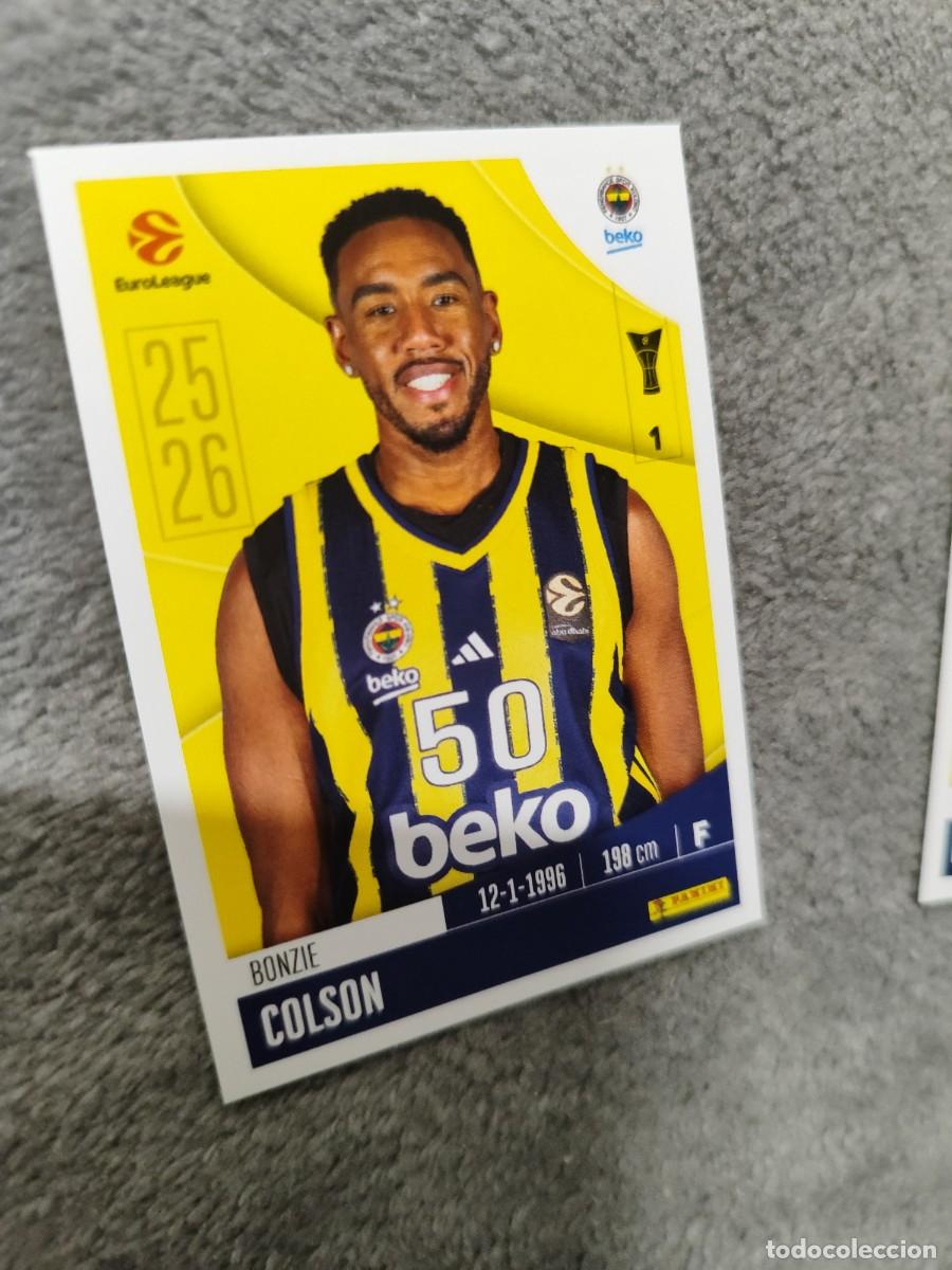 Coleccionismo deportivo: 194 BONZIE COLSON EUROLEAGUE 2025 2026 FENERBAHCE ISTANBUL PANINI EUROLIGA 25 26 BALONCESTO