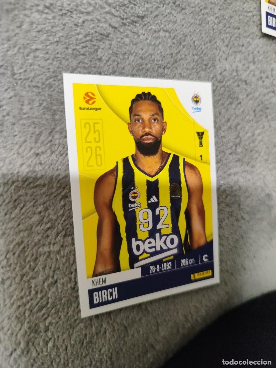 Coleccionismo deportivo: 196 KHEM BIRCH EUROLEAGUE 2025 2026 FENERBAHCE ISTANBUL PANINI EUROLIGA 25 26 BALONCESTO