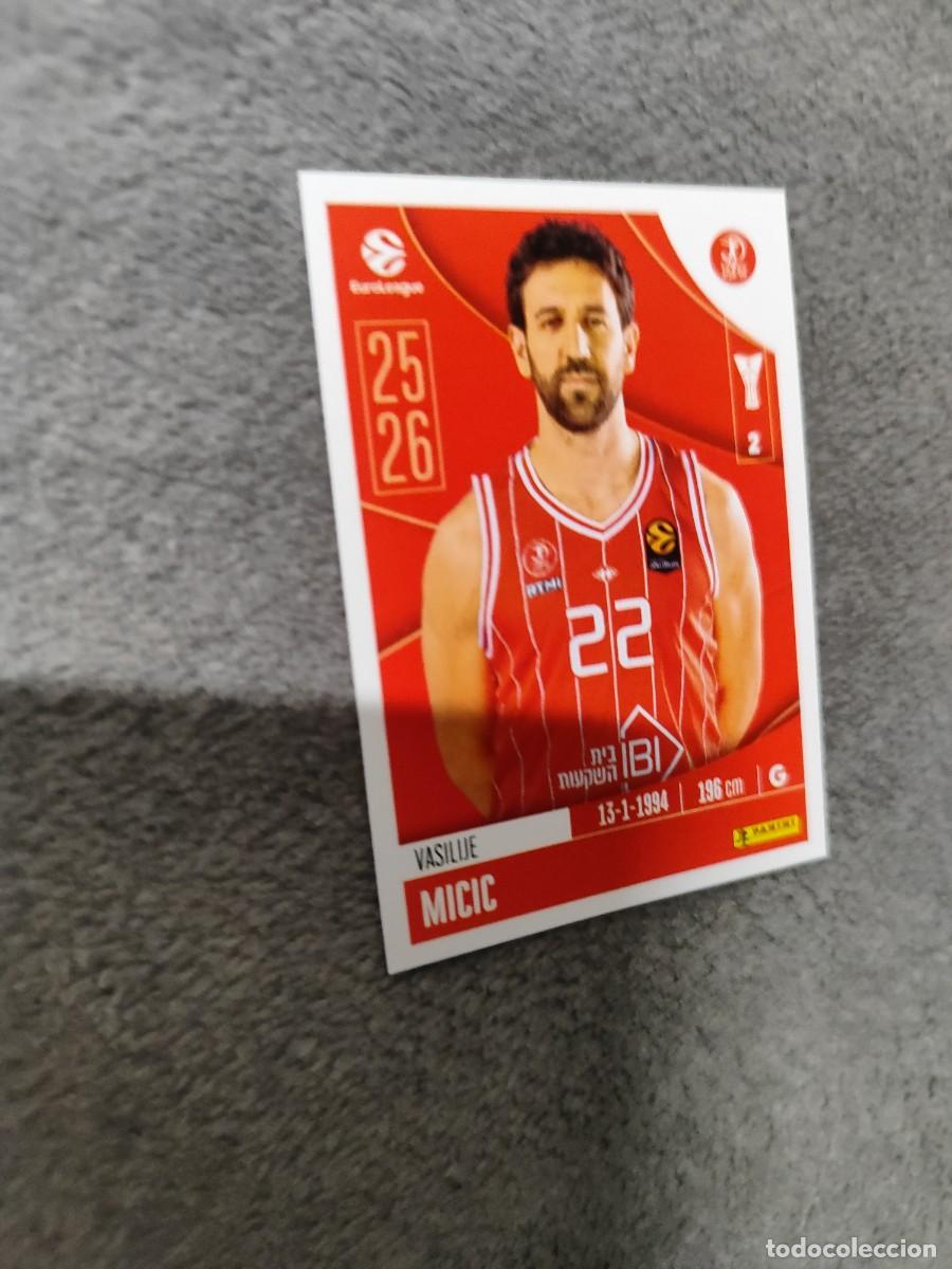 Coleccionismo deportivo: 205 VASILIJE MICIC EUROLEAGUE 2025 2026 HAPOEL TEL AVIV PANINI EUROLIGA 25 26 BALONCESTO
