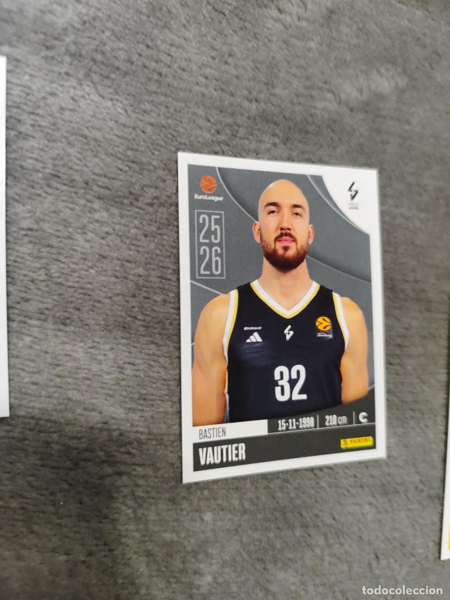Coleccionismo deportivo: 230 BASTIEN VAUTIER EUROLEAGUE 2025 2026 LDLC ASVEL VILLEURBANNE PANINI EUROLIGA 25 26 BALONCESTO
