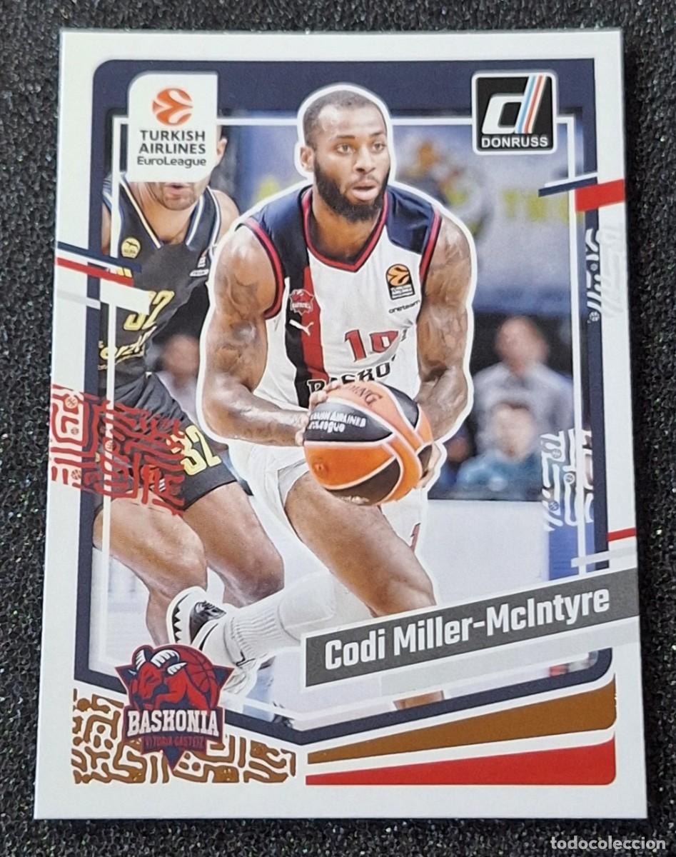 Coleccionismo deportivo: Codi Miller-McIntyre Baskonia Panini Donruss Basketball Euroliga