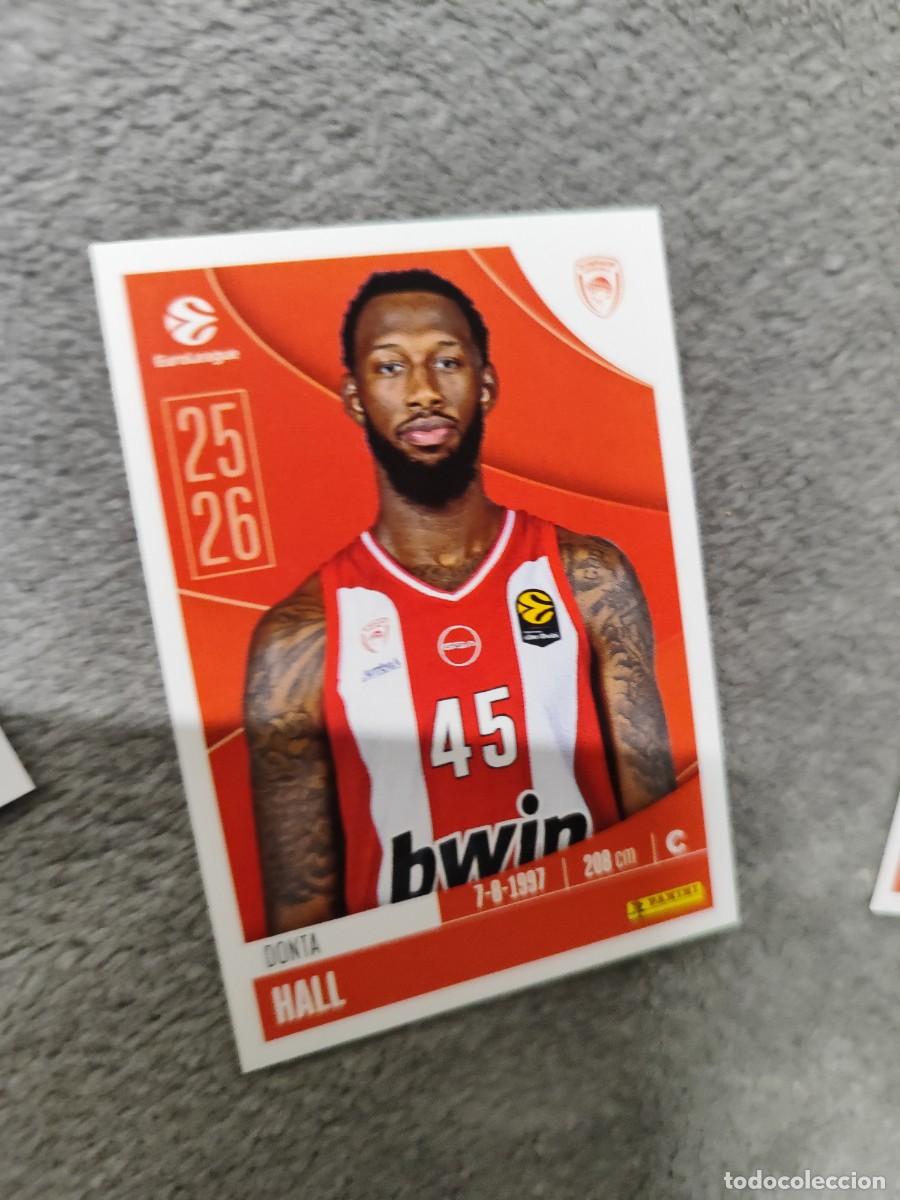 Coleccionismo deportivo: 264 DONTA HALL EUROLEAGUE 2025 2026 OLYMPIACOS PIRAEUS PANINI EUROLIGA 25 26 BALONCESTO