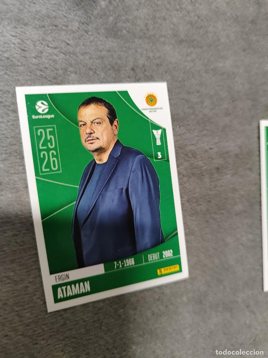 Collectionnisme sportif: 266 ERGIN ATAMAN EUROLEAGUE 2025 2026 PANATHINAIKOS ATHENS PANINI EUROLIGA 25 26 BALONCESTO