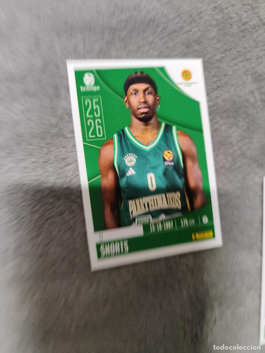 Collectionnisme sportif: 267 TJ SHORTS EUROLEAGUE 2025 2026 PANATHINAIKOS ATHENS PANINI EUROLIGA 25 26 BALONCESTO