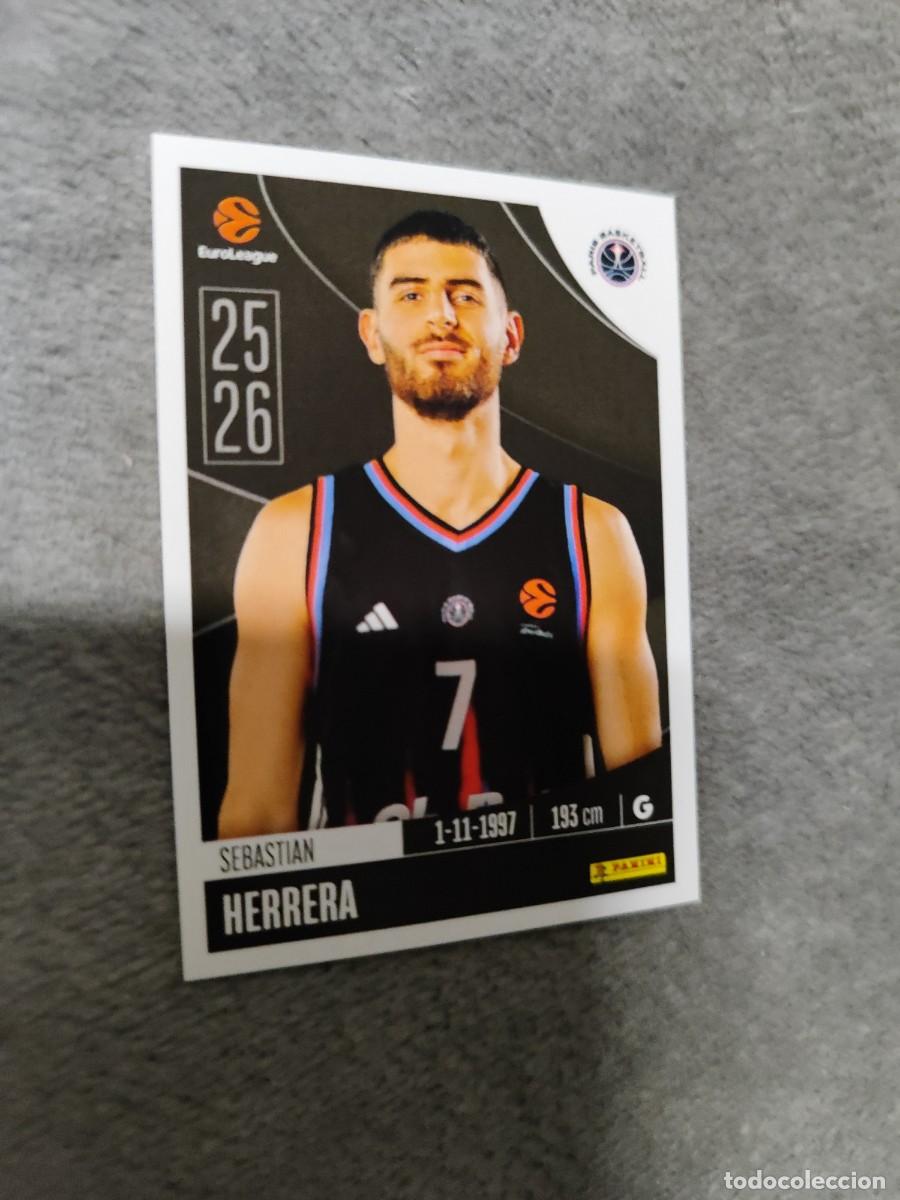 Coleccionismo deportivo: 286 SEBASTIAN HERRERA EUROLEAGUE 2025 2026 PARIS BASKETBALL PANINI EUROLIGA 25 26 BALONCESTO