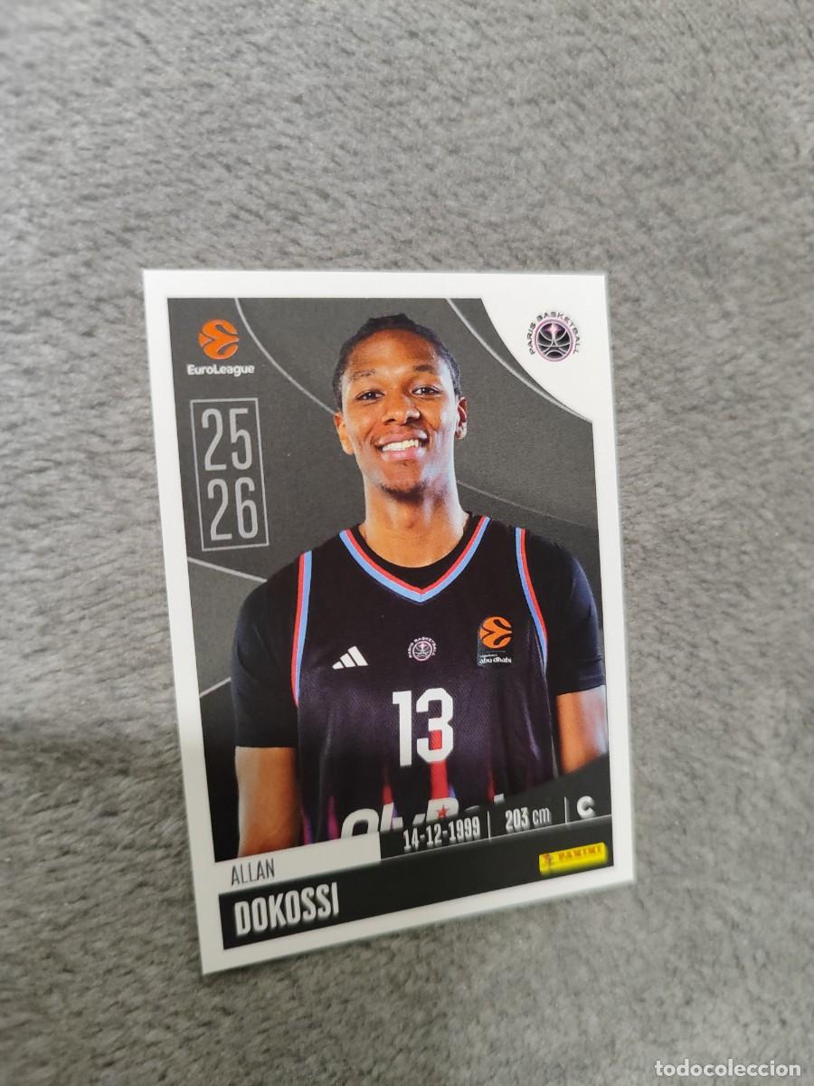Coleccionismo deportivo: 295 ALLAN DOKOSSI EUROLEAGUE 2025 2026 PARIS BASKETBALL PANINI EUROLIGA 25 26 BALONCESTO