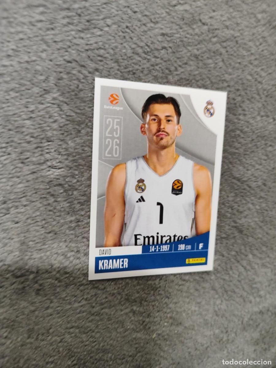 Coleccionismo deportivo: 323 DAVID KRAMER EUROLEAGUE 2025 2026 REAL MADRID PANINI EUROLIGA 25 26 BALONCESTO