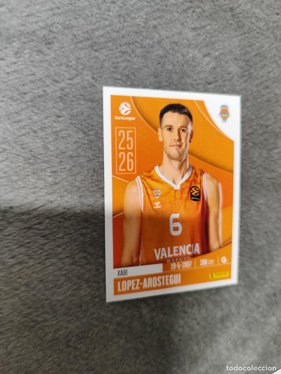 Collezionismo sportivo: 338 XABI LOPEZ-AROSTEGUI EUROLEAGUE 2025 2026 VALENCIA BASKET PANINI EUROLIGA 25 26 BALONCESTO