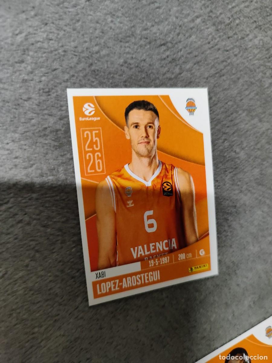 Collezionismo sportivo: 338 XABI LOPEZ-AROSTEGUI EUROLEAGUE 2025 2026 VALENCIA BASKET PANINI EUROLIGA 25 26 BALONCESTO