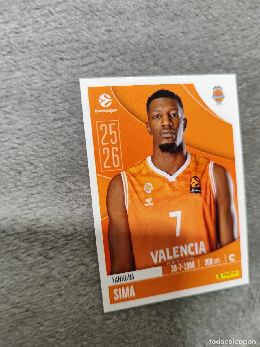 Sports collectibles: 347 YANKUBA SIMA EUROLEAGUE 2025 2026 VALENCIA BASKET PANINI EUROLIGA 25 26 BALONCESTO
