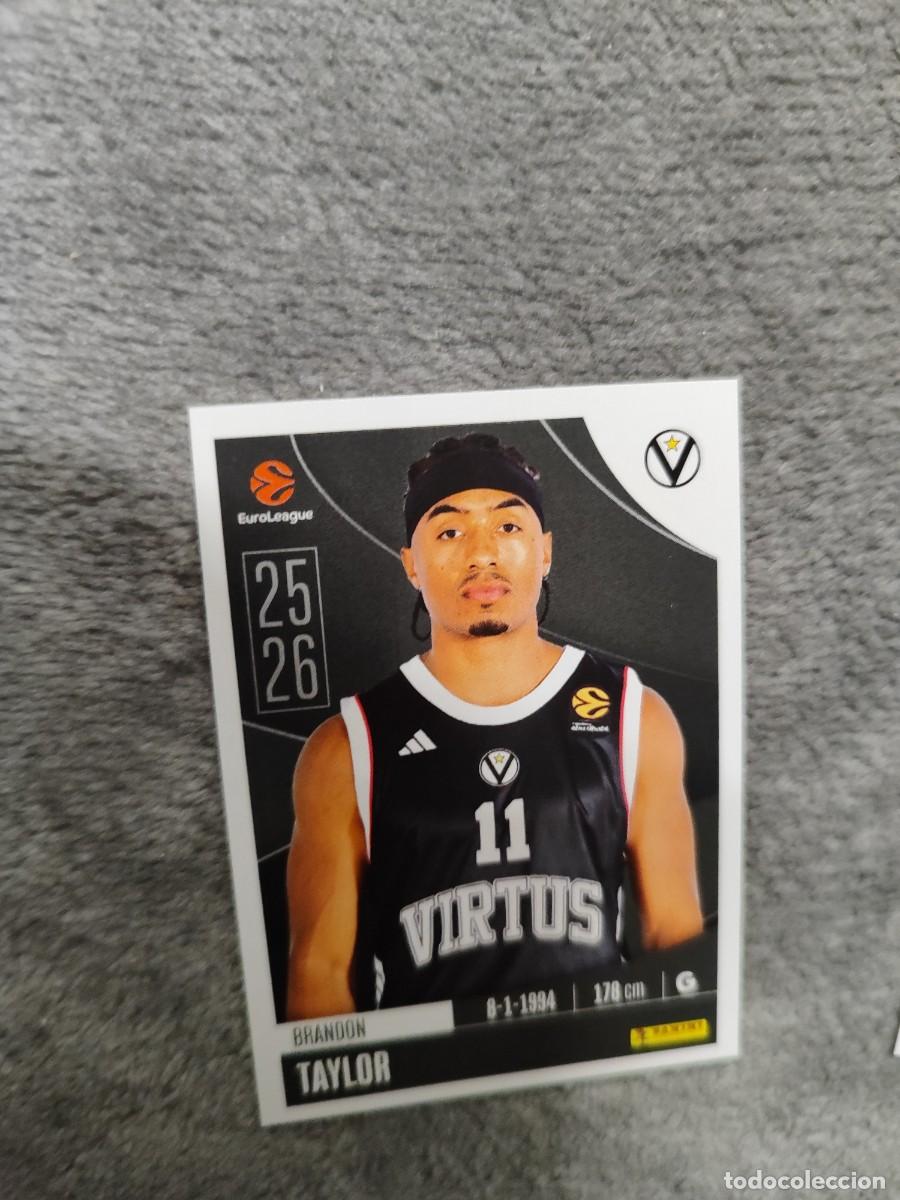 Coleccionismo deportivo: 356 BRANDON TAYLOR EUROLEAGUE 2025 2026 VIRTUS BOLOGNA PANINI EUROLIGA 25 26 BALONCESTO