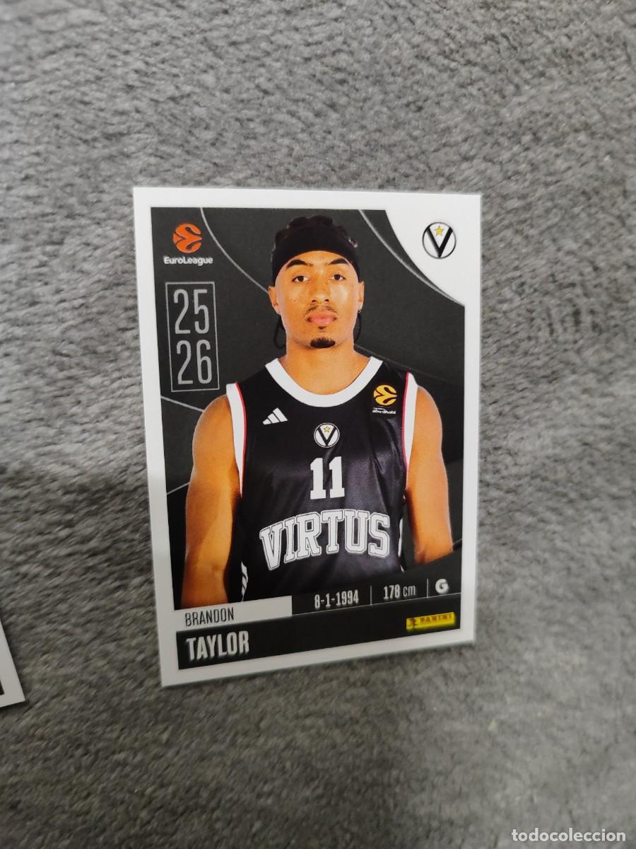 Coleccionismo deportivo: 356 BRANDON TAYLOR EUROLEAGUE 2025 2026 VIRTUS BOLOGNA PANINI EUROLIGA 25 26 BALONCESTO