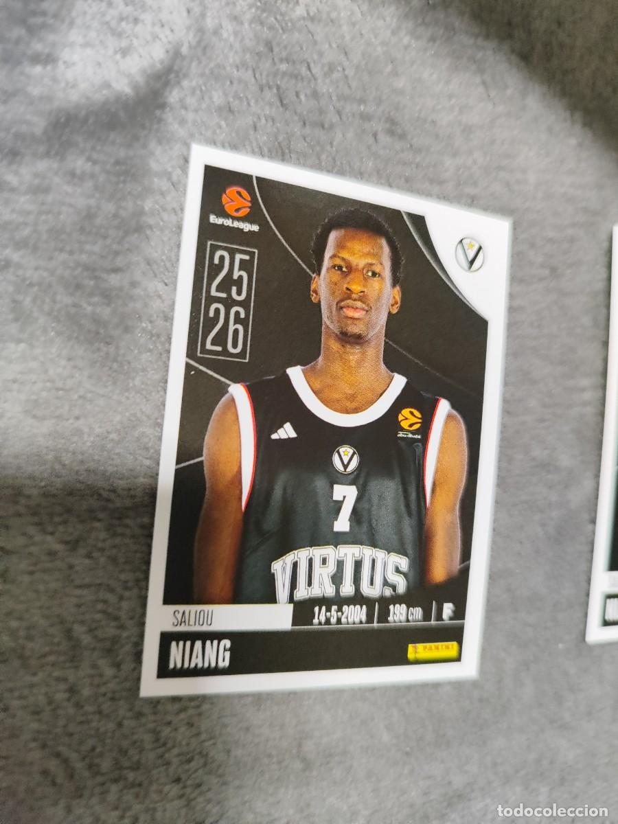 Colecionismo desportivo: 359 SALIOU NIANG EUROLEAGUE 2025 2026 VIRTUS BOLOGNA PANINI EUROLIGA 25 26 BALONCESTO