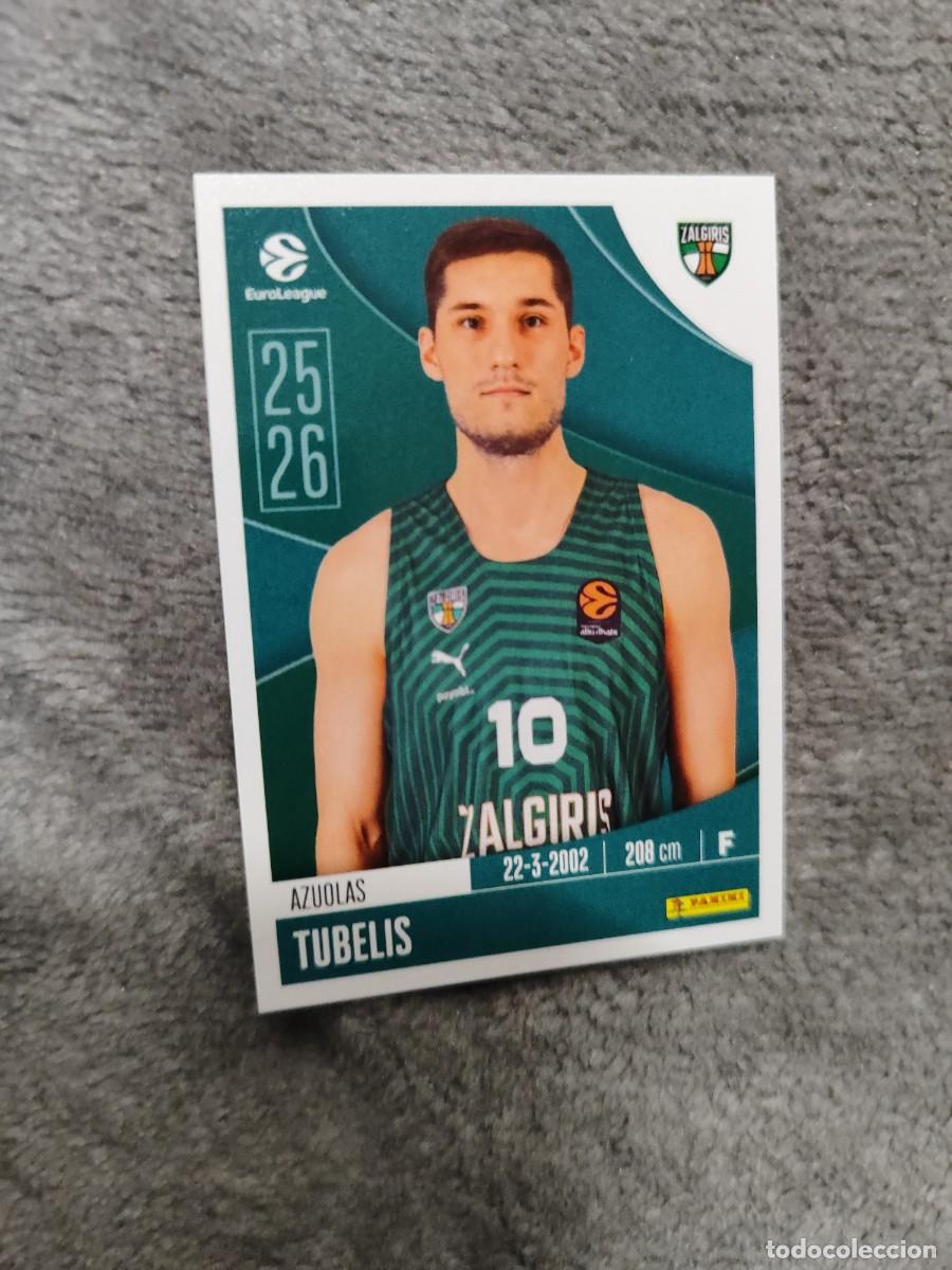 Coleccionismo deportivo: 377 AZUOLAS TUBELIS EUROLEAGUE 2025 2026 ZALGIRIS KAUNAS PANINI EUROLIGA 25 26 BALONCESTO