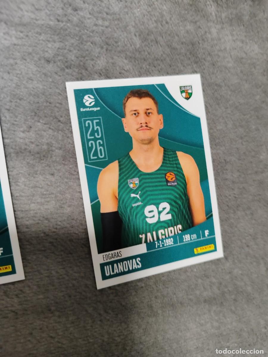 Coleccionismo deportivo: 380 EDGARAS ULANOVAS EUROLEAGUE 2025 2026 ZALGIRIS KAUNAS PANINI EUROLIGA 25 26 BALONCESTO