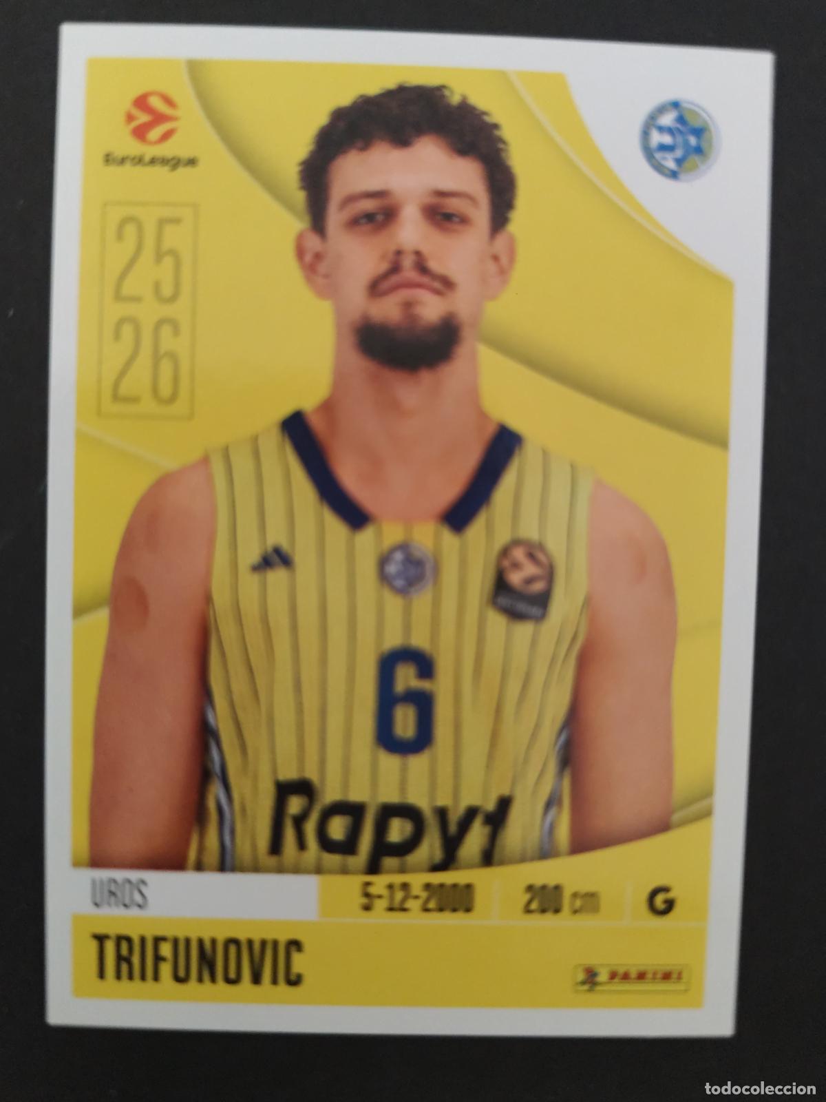 Coleccionismo deportivo: 234 UROS TRIFUNOVIC MACCABI TEL AVIV EUROLEAGUE 2025 2026 25 26 BALONCESTO