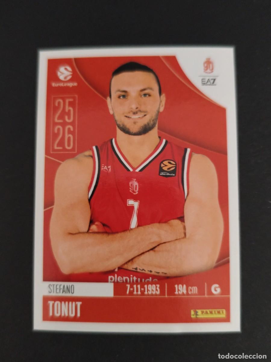 Coleccionismo deportivo: 134 STEFANO TONUT OLIMPIA MILANO EUROLEAGUE 2025 2026 25 26 BALONCESTO