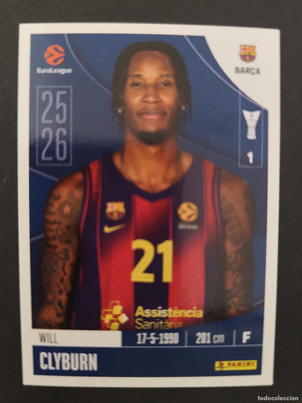 Coleccionismo deportivo: 156 WILL CLYBURN BARCELONA BAR&Ccedil;A EUROLEAGUE 2025 2026 25 26 BALONCESTO