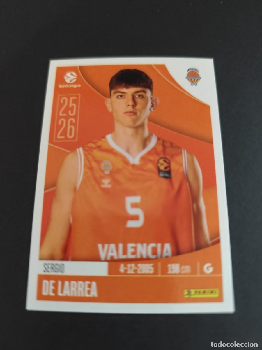 Coleccionismo deportivo: 337 SERGIO DE LARREA VALENCIA BASKET EUROLEAGUE 2025 2026 25 26 BALONCESTO