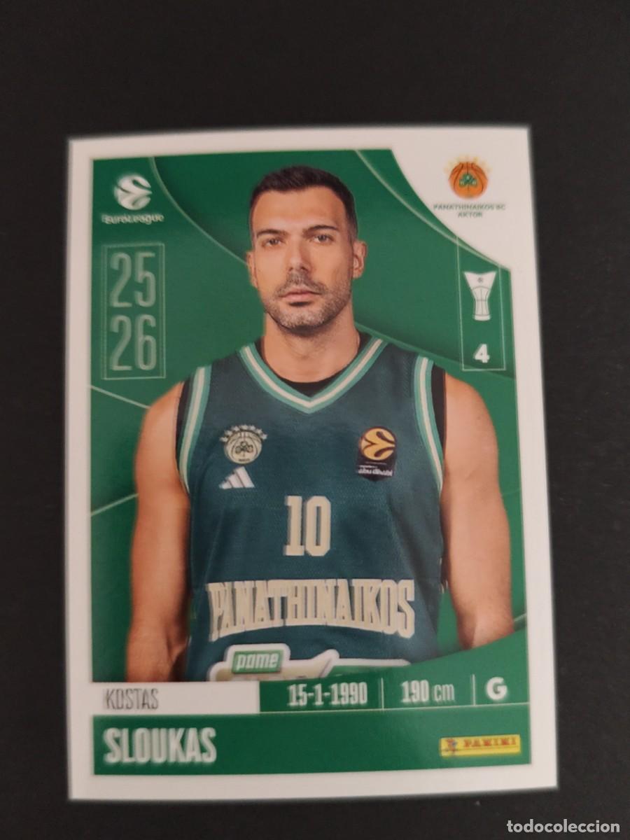 Coleccionismo deportivo: 269 KOSTAS SLOUKAS PANATHINAIKOS EUROLEAGUE 2025 2026 25 26 BALONCESTO
