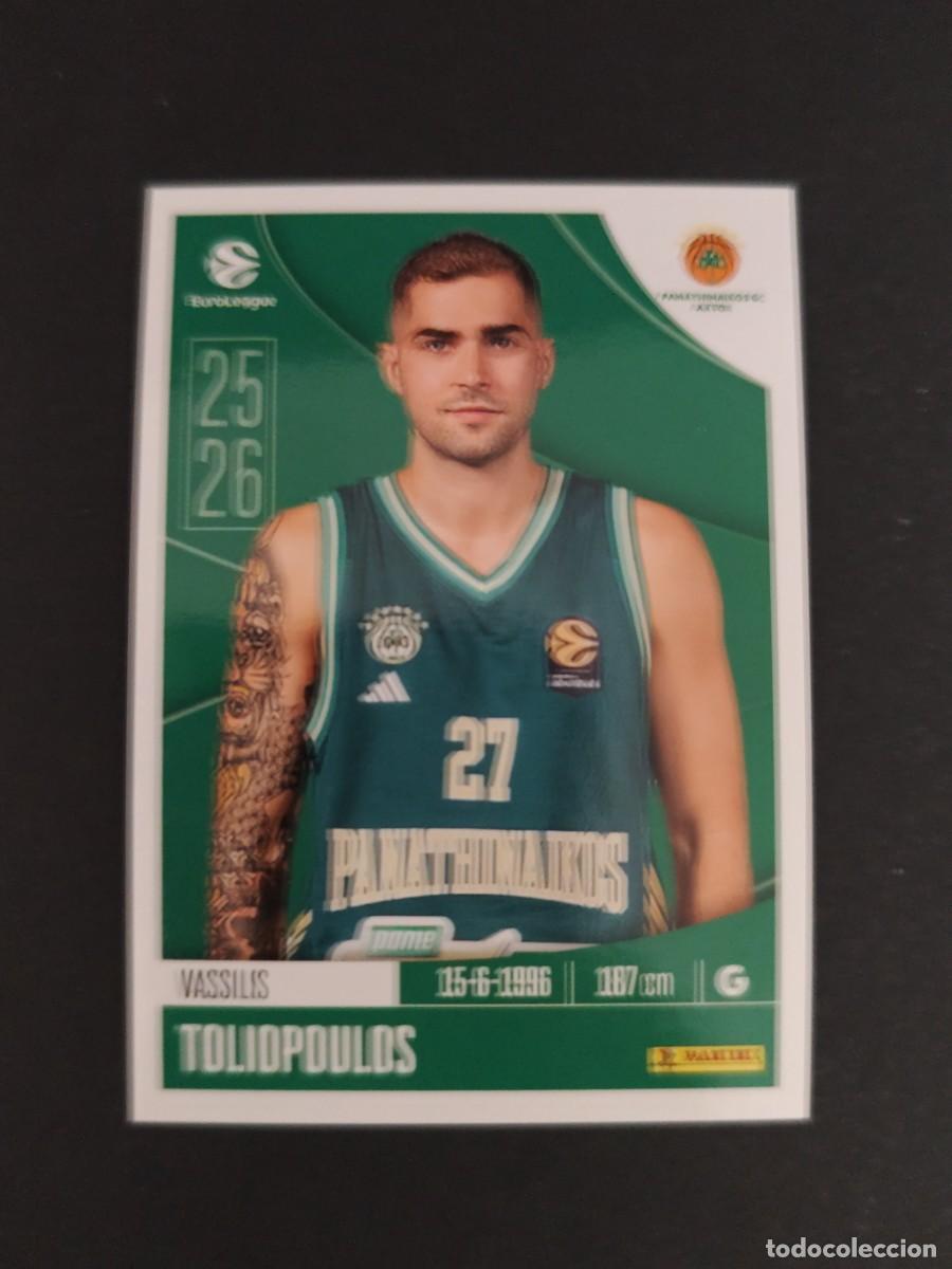 Coleccionismo deportivo: 272 VASSILIS TOLIOPOULOS PANATHINAIKOS EUROLEAGUE 2025 2026 25 26 BALONCESTO